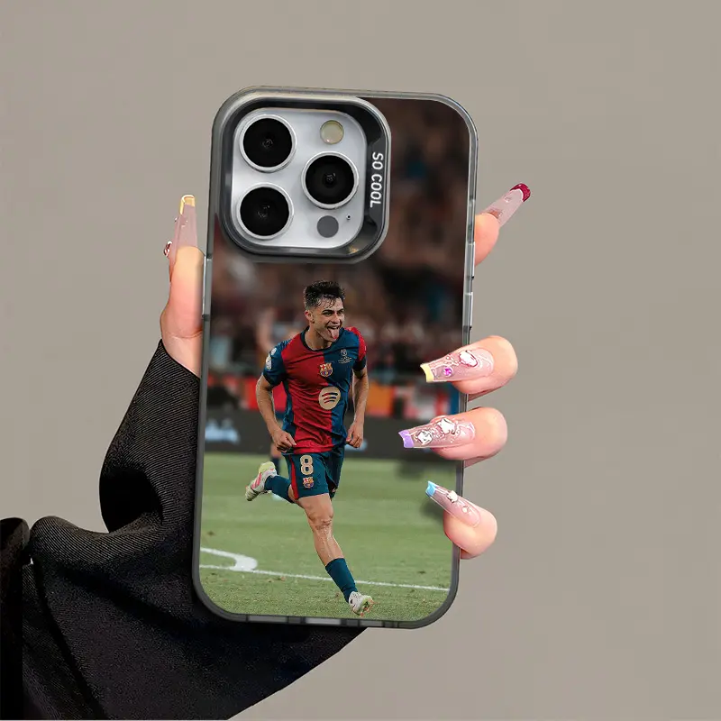 IPhone 17 Promax Pedri Phone Case Anti Drop Protective Case Suitable For iphone 16 15 14 13 SAMSUNG S25 24 23 22 ULTRA Acrylic Football Phone Case