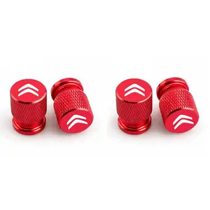 Car Wheel Tire Valve Caps Tyre Stem Covers Airdust Waterproof For Citroen C1 C2 C3 C4 C5 C6 C4L Berlingo Picasso Aircross Elysee Sena Car Accessories