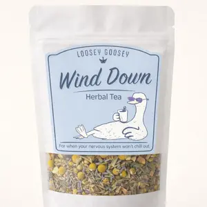 Loosey Goosey Wind Down Herbal Tea Sleep Support and Fast Relaxation 2 oz bag