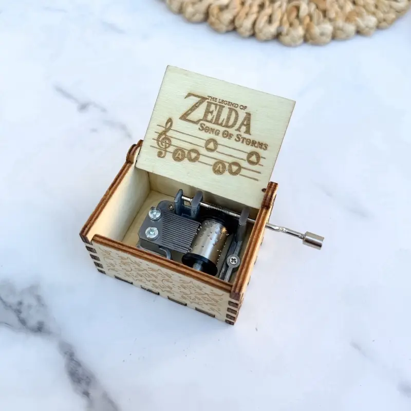 Handmade The Legend of Zelda Music Box, Gamer Gift with Nostalgic Zelda Tune