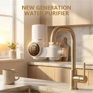 Visible Temperature Water Tap Purifier for Home Direct Drinking, Kitchen Front Filter, Dual Outlet Water Filter