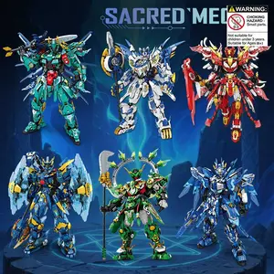 God Beast Mech Building Set, Phoenix Tiger Quetzalcoatl Tortoise Models, High Difficulty Assembly Kit, Boys Collectible Display Piece