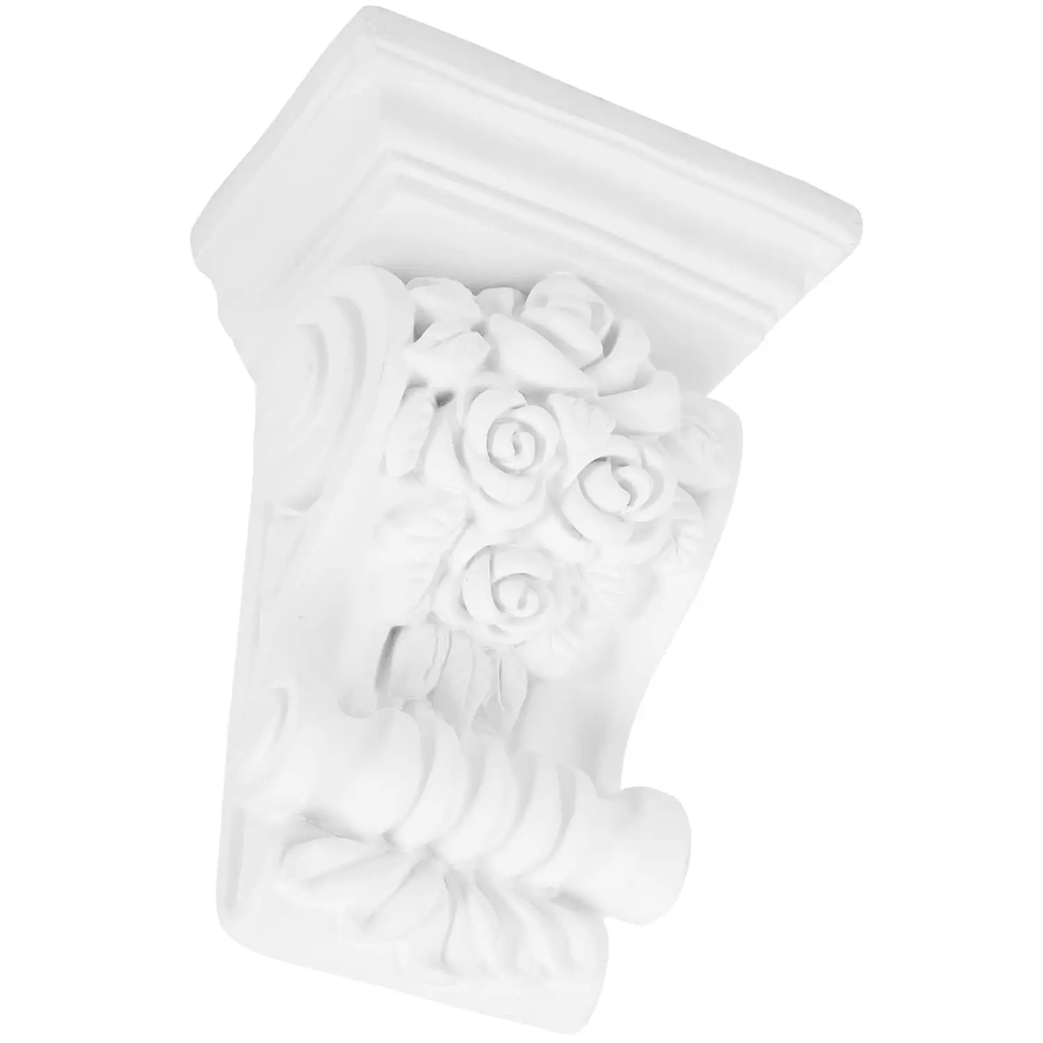 European Style Thick Arch PU Corbels - Lightweight White Carved Corner Finishing Material, Compact, Factory Primed for Paint, Easy Installation, Indoor-Outdoor Use for Home, Garden, Weddings DIY Woodwork Projects, Friends, Family, Decorate Room