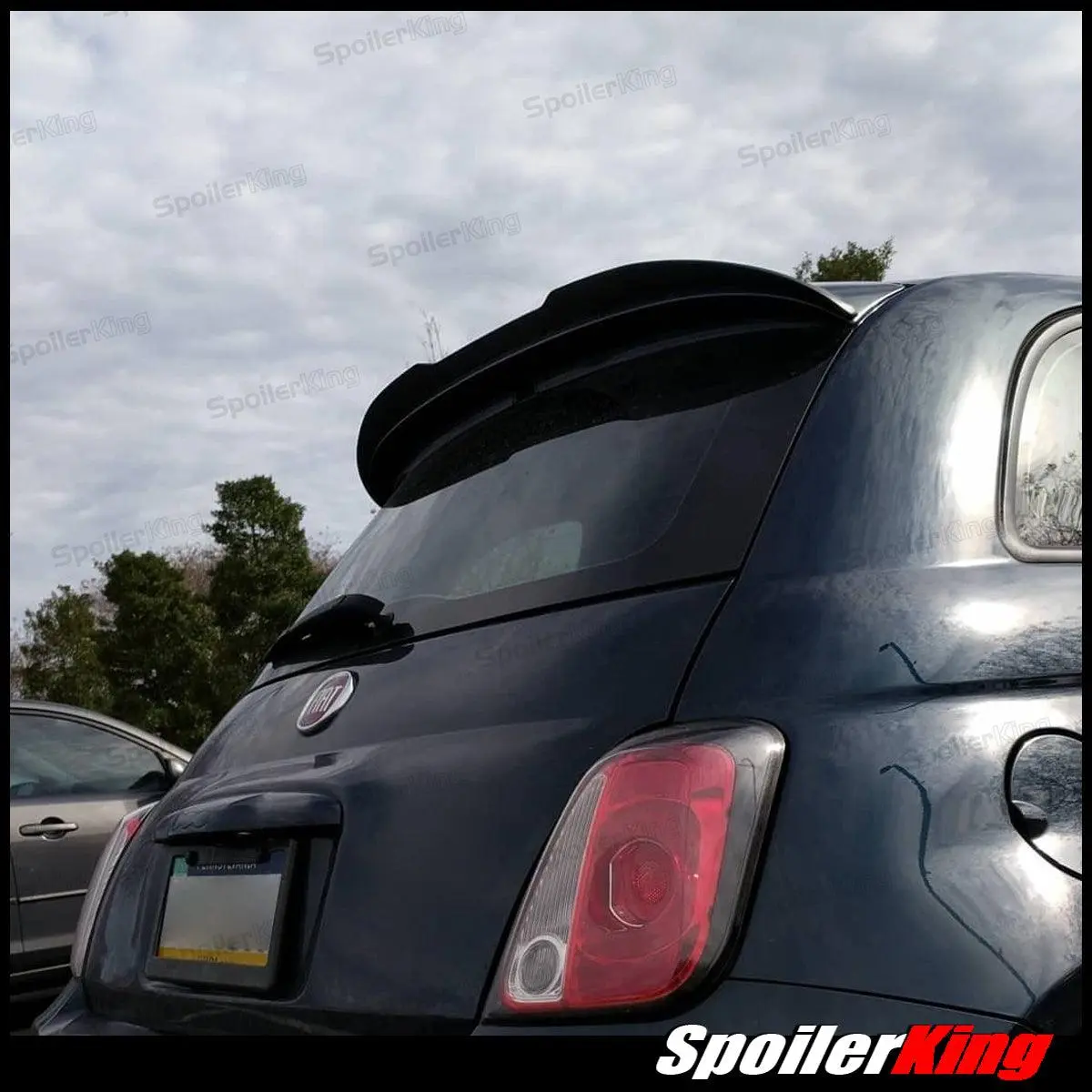 Polyurethane Factory Spoiler Extension for Fiat 500 (Pop/Lounge) - Part No. 284VC