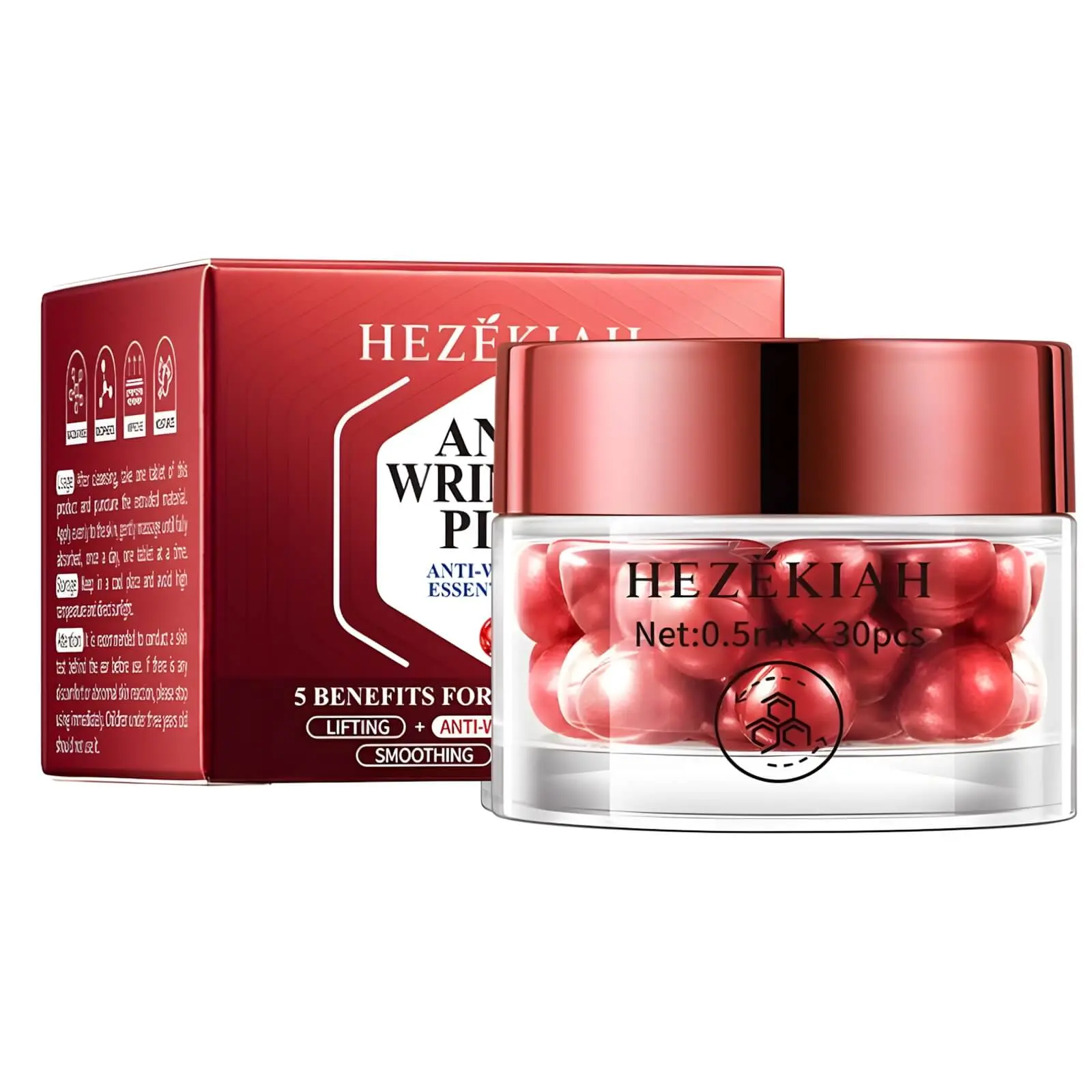 HEZEKIAH Anti-Aging Firming Lift Serum, Facial Moisturizer for Skin Tightening and Smoothing