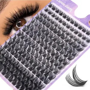 14 Rows Of 168 Lash Clusters, Fully Curled Lashes, Single Length, Suitable For DIY At Home, Diy Eyelash Extensions, Natural-Looking False Eyelash Clusters, Suitable For Daily Use