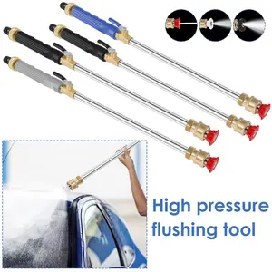 High Pressure Cleaning Rod & 1 Set Multifunctional Garden Hose Accessories & Efficient Car & Garden and Yard Cleaning Tool & Compatible with Most Hydro Jets & Pressure Washer & Heavy Duty & Handle & Washing & TikTokShopLaborDaySale