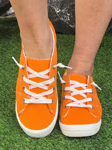 Women's Fashion Casual Low-Top Sneakers, Comfortable Classic Plain Color Design, Spring New Arrival Footwear for Daily Wear