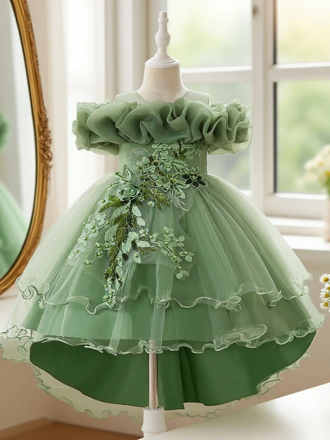 Tween Girl Shiny Sequin Multi-Layer Tulle Prom Party Dress Bridesmaid Graduation Wedding Princess Dress For Four Seasons Floral Embroidery Dress - TikTok Shop Tween Girl Shiny Sequin Multi-Layer Tulle Prom Party Dress Bridesmaid Graduation Wedding Princess Dress For Four Seasons Floral Embroidery Dress - TikTok Shop