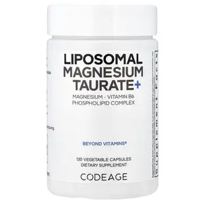 Codeage Liposomal Magnesium Taurate+, 120 Vegetable Capsules