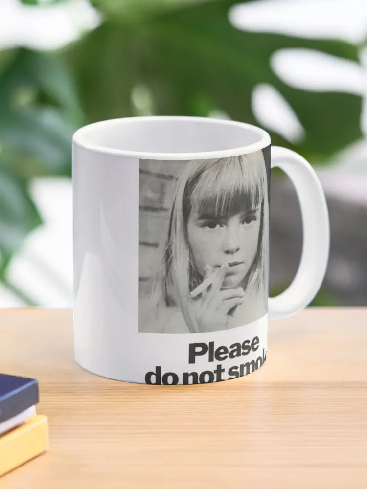 Vintage Anti Smoking Mug, Retro Warning Quote Coffee Cup, Unique Gift