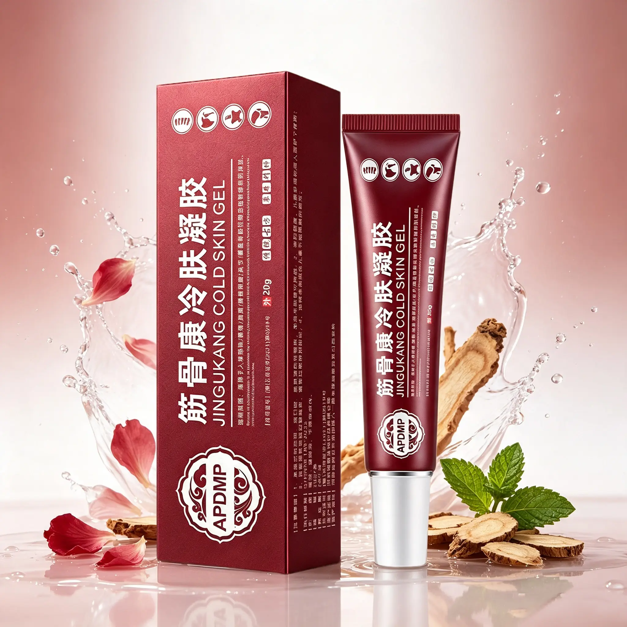 Jingukang Cooling Body Gel 20g Lightweight Moisturizing Body Gel Refreshing Daily Body Care Fast Absorbing Smooth Non Greasy Formula