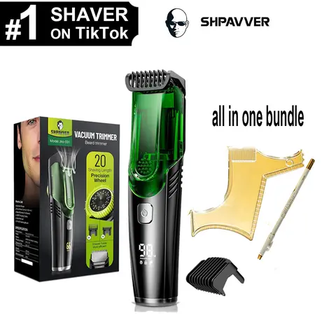 [Tiktokshopstockup]VACUUM BEARD TRIMMER &Barber Kit Beard Shaper  Birthday Funny Gifts for Women Men Boss Coworkers colleague Friend Retirement Christmas Gifts Stylish Drinkware Multifunctional Hair Clipper Cordless Rechargeable Clippers, High Qual