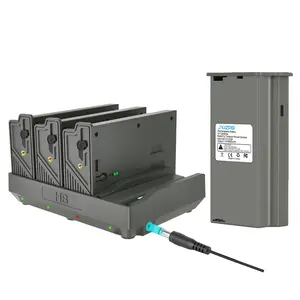 JYJZPB Reveal Lithium Cartridge 4 Port Battery Charger for Tactacam Battery Pack, Trail Camera Battery Charger with LED Charge Indicators