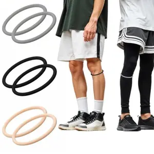 2PACK Silicone Patellar Tendon Support Strap, Knee Pain Relief & Patella Stabilizer Knee Strap Brace Support for Sports, Soccer, Basketball, Running