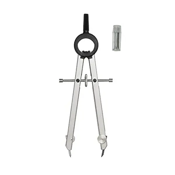Pacific Arc Pro Series: Spring Bow Drafting Compass - Fixed Leg - True Steel Hoop - Made in Germany
