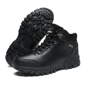 Men's Large-Sized Outdoor Hiking Boots Comfortable Warm Shoes for Outdoors