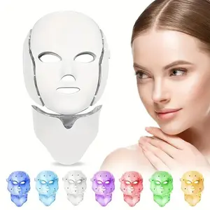 LED Light Facial Mask, 1 Count 7 Color LED Light Facial Beauty Mask, Facial Skin Care Tool, Personal Care Appliances for Women, Face Care Products