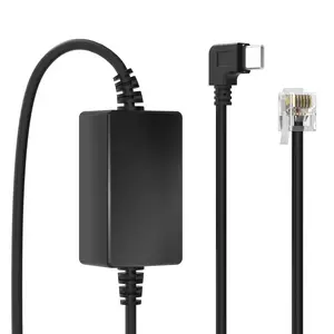 USB-C to RJ11 Radar Detector Charger , 3FT Replacement Power Cord Compatible with Escort Passport 9500i, MAX 360, Uniden R1 R3 R7 R8, Beltronics, Radenso XP Radar Detectors etc
