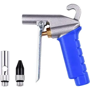 W High Flow Air Blow  with Rubber Tip and Xtreme Flow Nozzle, 120PSI, 1/4 Inch NPT Threads Inlet,   3 count Air Compressor Accessories Kit, Cleaning Air Tool for Garage and Shop