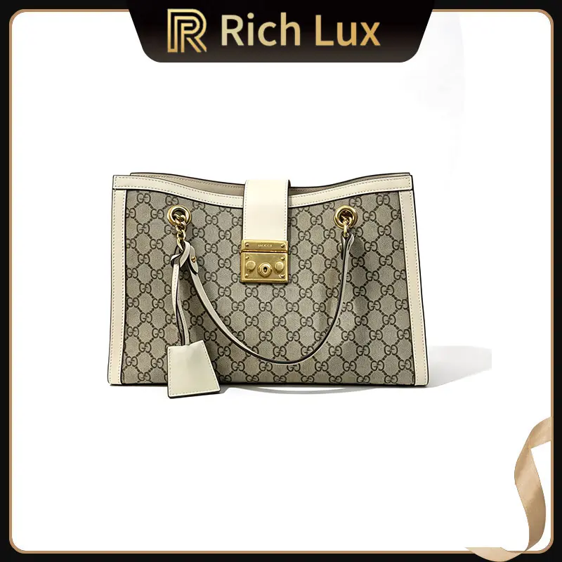 Pre-owned GUCCI Padlock Large Top Handle Shoulder Crossbody Bag