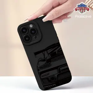 Line-Drawing Sports Car Pattern Phone Case with a Comfortable Matte Feel. New Hot-Selling Phone Cover Suitable for Iphone 16/15/14/13/12/11/X/XR/XS/8/7/SE Mini Plus Pro Max Series, Providing Full Protection. Smartphone Shockproof