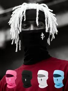 Neutral Usd Pattern Printed Sky Top Sunshade Hat, Fitted Full Balaclava Hat, Ideal for Outdoor Hiking, Cycling, Skiing, All Seasons Sporty Style