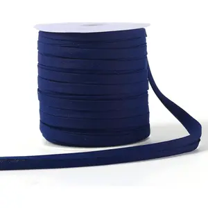 Bis Tpe Double Fold 1/4 Inch, Double Fold Bis Binding Tpe 55 Yrds Per Roll for Crfts, Sewing, Seming, Hemming, Piping, Quilting, Drwstring Mking (Nvy Blue)