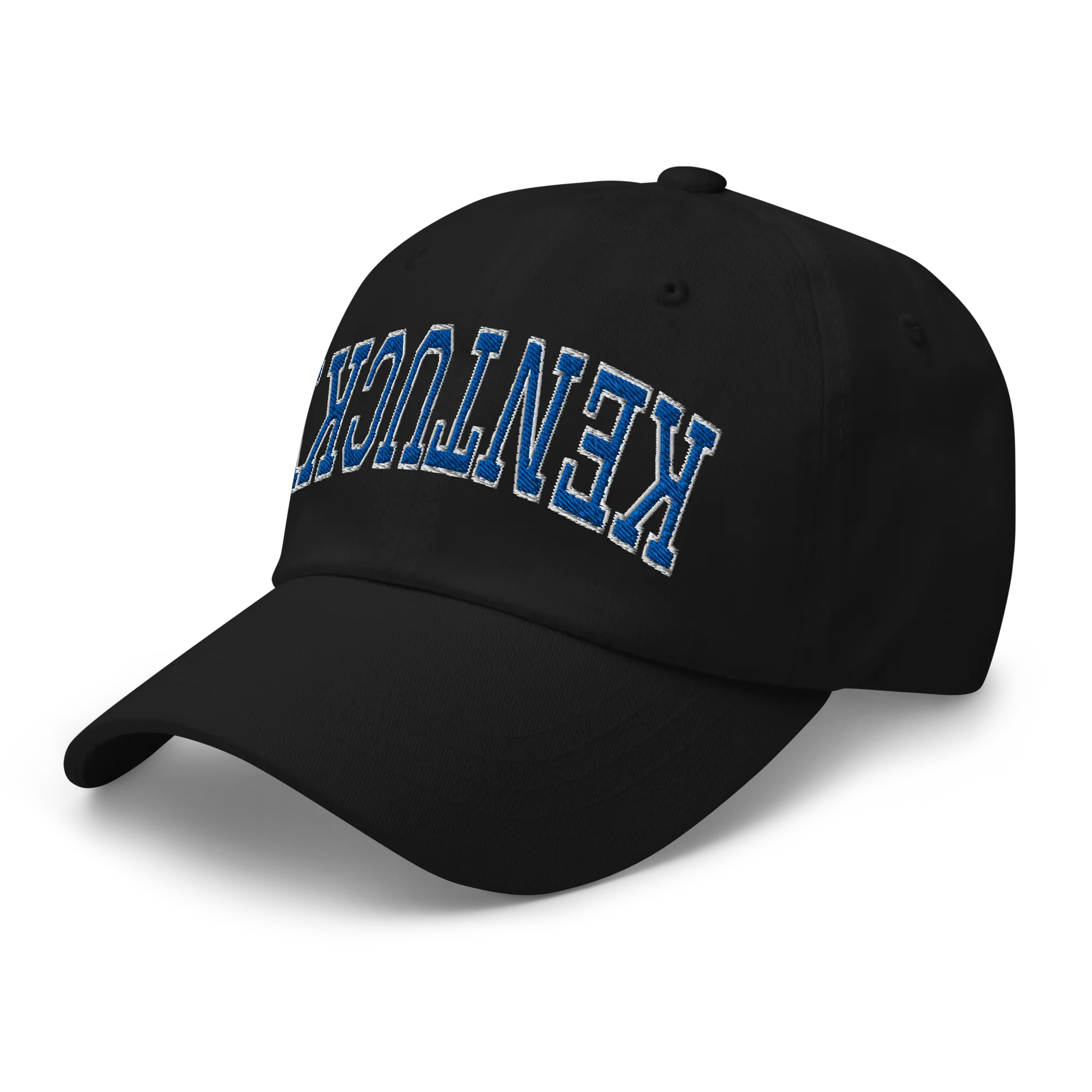 RIVEMUG NX Upside Down Kentucky Embroidered Curved Bill Cap Relaxed Fit Low Crown Adjustable Hat