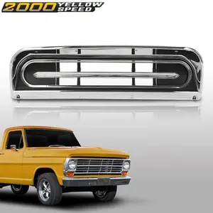 Fit For 1967-1972 Ford Truck F100 F250 Chrome W/ Silver & Black Dash Bezel New
