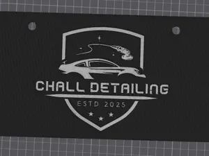 KQP Custom Laser Engraved Detailers License Plate Cover, Snug Fit Standard Size Car Exterior Accessory for Detailing