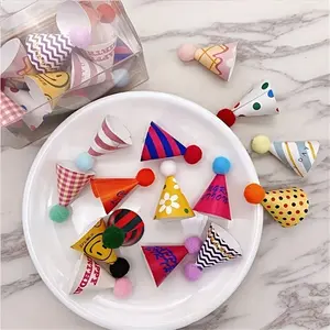30/45/60pcs Party Hat Gift & Decor Accessory Sets — Colorful festive party decorations that serve as the perfect finishing touch for party costumes; ideal for birthdays, holidays, Valentine's Day, Easter celebrations, and table decor.