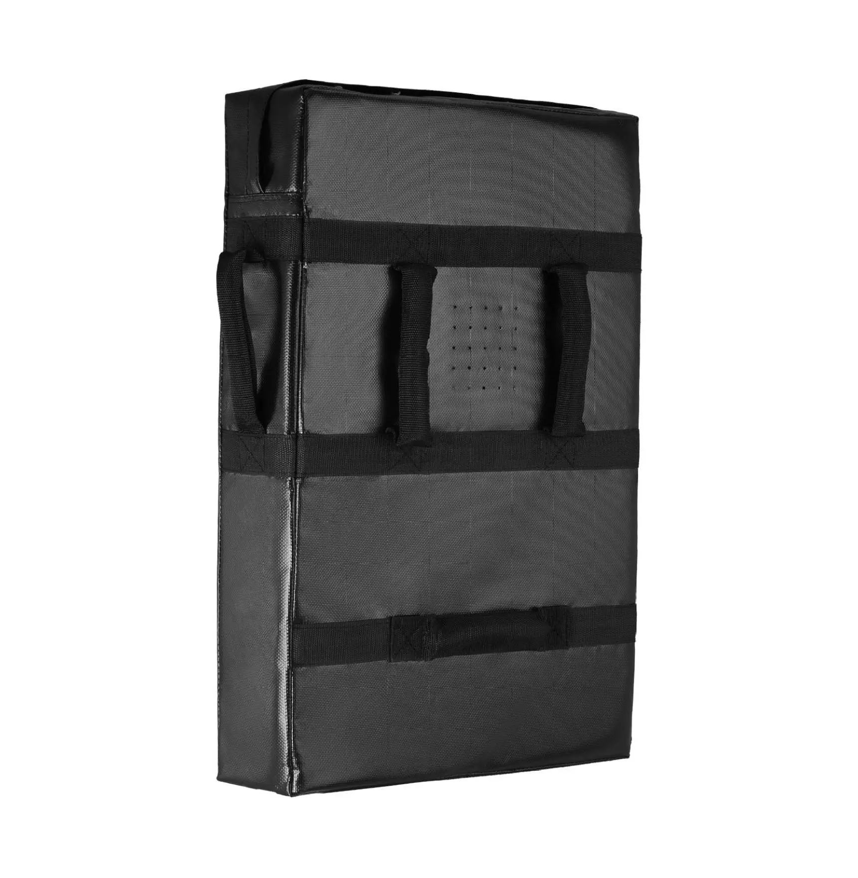 Football Blocking Dummy 24x16in - Tackle Pad with Handles, Heavy Duty Training Equipment for Football, Basketball, Hockey, Lacrosse - Kick Shield, 1PCS, Black 24 x 16 inch