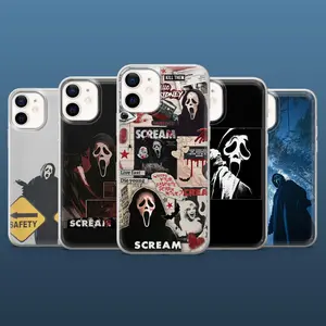 Scream Phone Case Ghost Face Scary Movie Cover for iPhone 11, 12, 13, 14, 15, 16, 17 & more – check our available sizes