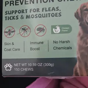 150ct-Petrivium Dog Flea & Tick Support Soft Chews - Natural Oral Supplement - Suitable for All Breeds & Sizes-Chicken Flavor#Summervibes#petlovers #tiktokshopspringglowup sohochic