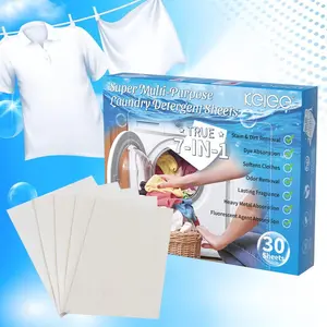 30 Sheets Color Absorbing Laundry Tablets, Laundry Detergent Sheets, Prevent Dye Transfer, Enhance Fabric Protection, Allow Mixed Washes for Softness and Brightness
