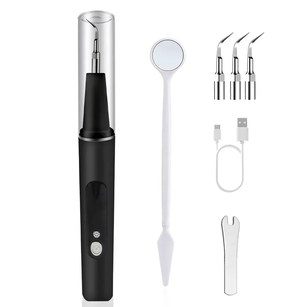 Plaque/Tartar Remover for Teeth, Electric Tooth Cleaner Tartar Remover for Teeth with LED Light,5 Modes Rechargeable Teeth Cleaning Kit with Dental To