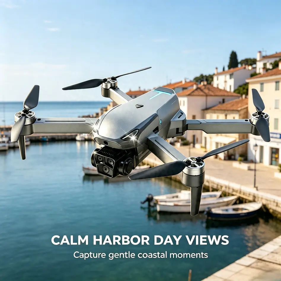 M8 Pro 2026 Foldable Drone, 4K UHD EIS Anti-Shake Camera, GPS, 5G WiFi FPV, Intelligent Obstacle Avoidance, Auto Return, 360° Stunt Roll, 2 Batteries, for Adults Beginners Aerial Photography