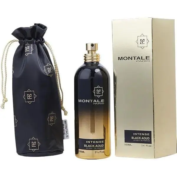 Montale Intense Black Aoud for Unisex Extrait de Parfum Spray, 3.4 Ounce
