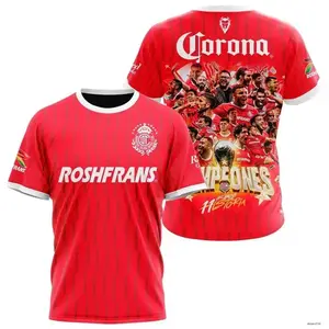 Deportivo Toluca Shirt 3D FC Campeones Jersey Mexicano Clausura