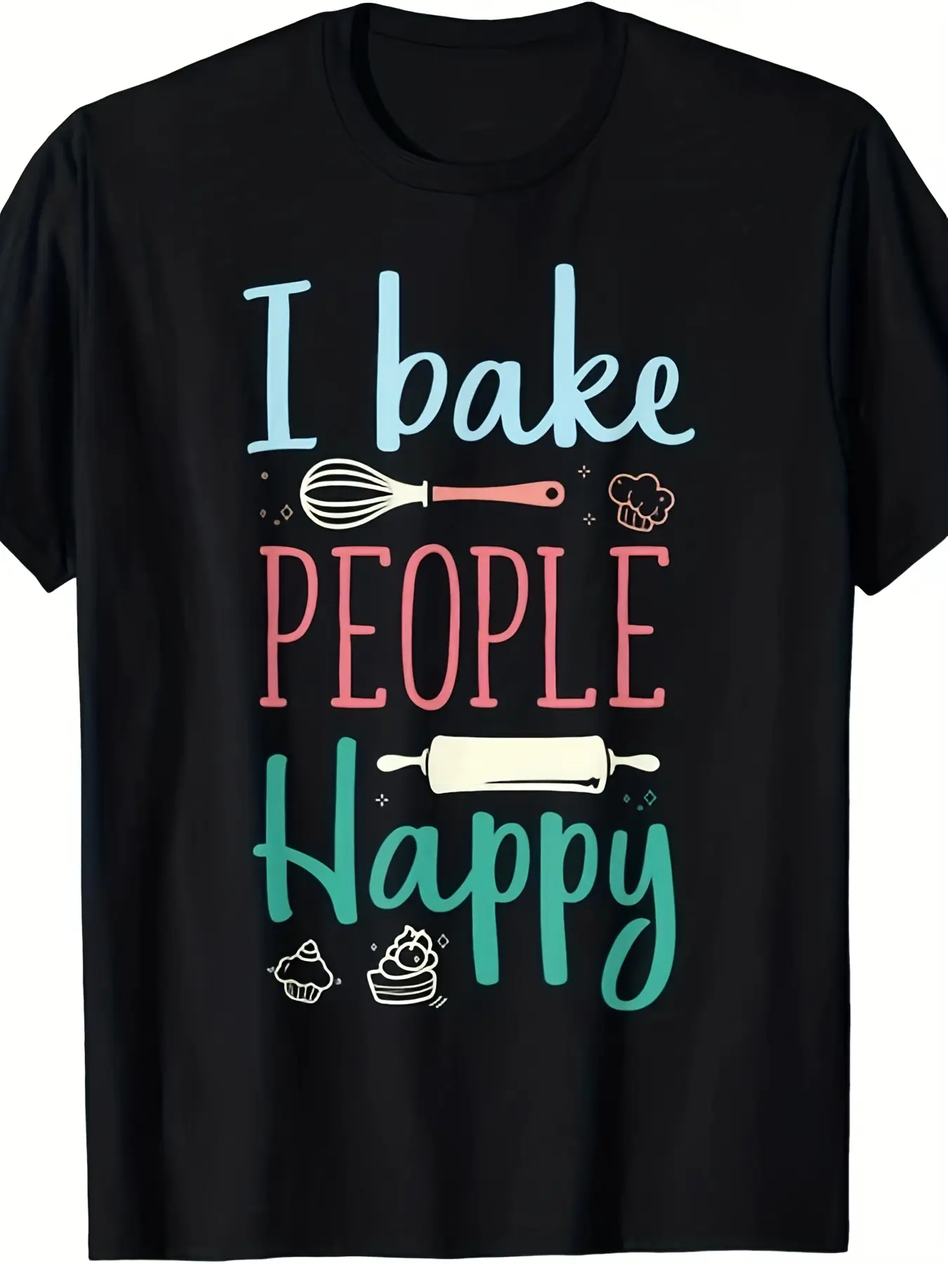 Funny Cookie Baking Love Baker Lover Best Baking G unisex soft cotton short sleeve t shirt, vintage graphic casual tee for men women teens, perfect birthday holiday gift for camping travel gym daily street casual wear