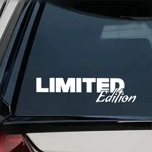 1PC  Personalized Limited Edition Quotes Car Sticker Decoration Suitable for External Scratches on The Vehicle  Blocking Bumper Fuel Tank Trunk Waterproof and Durable DIY Decorative Self-adhesive Sticker