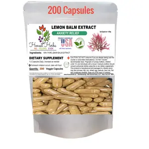 Lemon Balm Extract – 200 Veggie Capsules