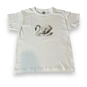 Swan Coquette Handmade Screenprinted Women's Baby Tee