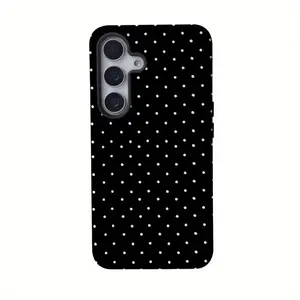 Black polka dot pattern Suitable for Samsung Galaxy S26 S25 Ultra Case 4G 5G Magic Rabbit Pattern matte black soft case TPU phone case Samsung s23ultra/s23plus/s22/s22plus