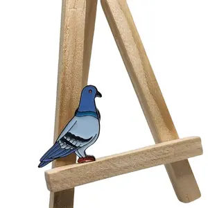 Love Me some Pigeons Pin - Cute Pigeon Brooch for Whimsical Outfits Durable & Lightweight Accessory Perfect Gift for Pigeon Lovers