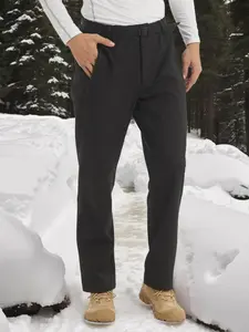Men's Waterproof Winter Snow Pants, Soft Shell Material, Ideal for Hiking & Skiing, Fitted Sporty Style, Outdoor Activities, Athletic Bottoms, Sport Outdoor Clothing
