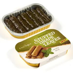 Eastanbul Stuffed Grape Leaves, Spicy Turkish Sarma, Domas, 8.8oz