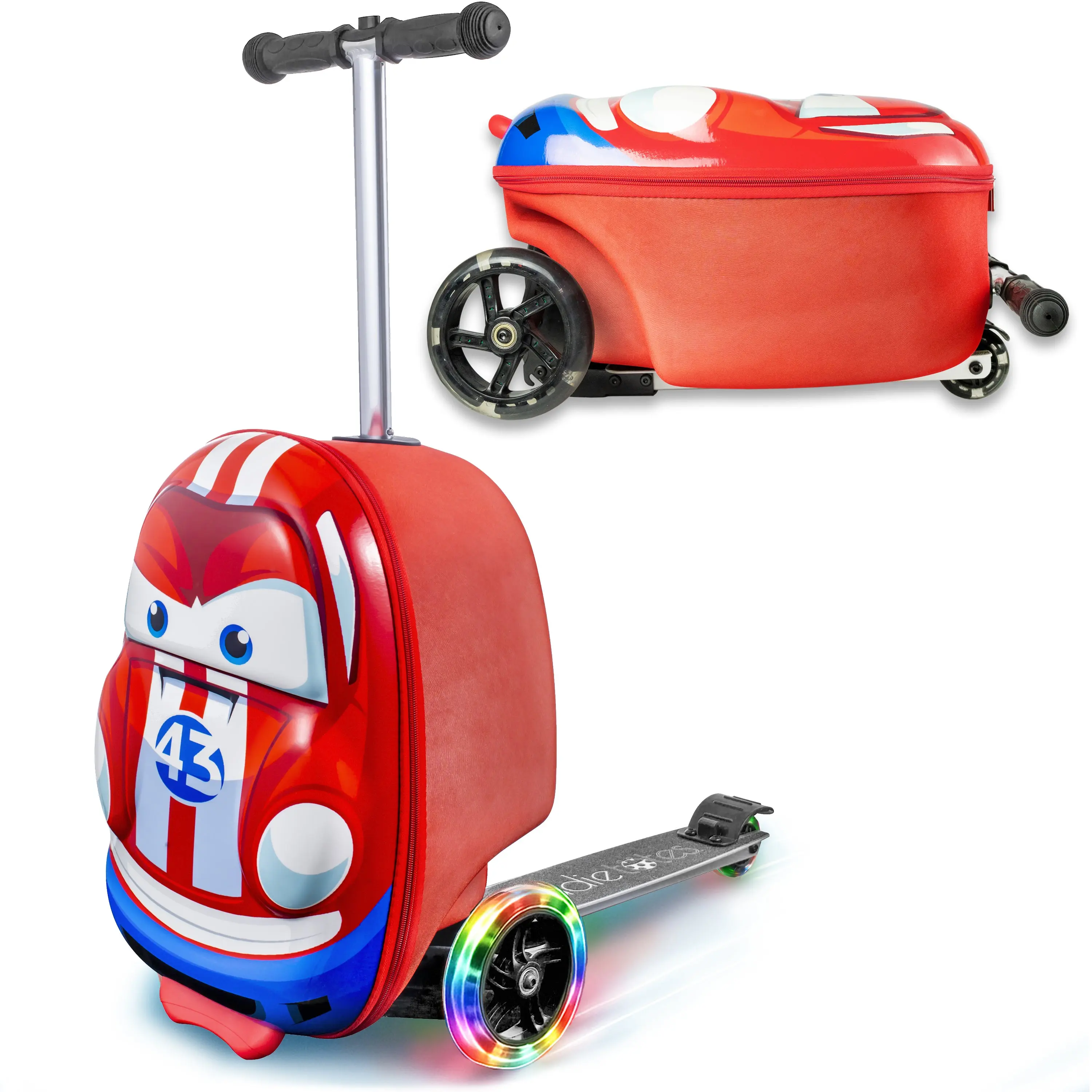 Race Car Kids Carry-On Scooter Luggage Race Car Kids Carry-On Scooter Luggage