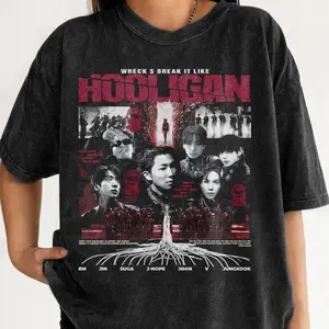 Vintage Hooligan Tour Vintage Comfort Colors Shirt, Bangtan Fan Shirt